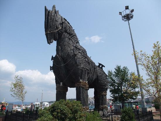 the troy horse that made up to be used at the movie ''troy''